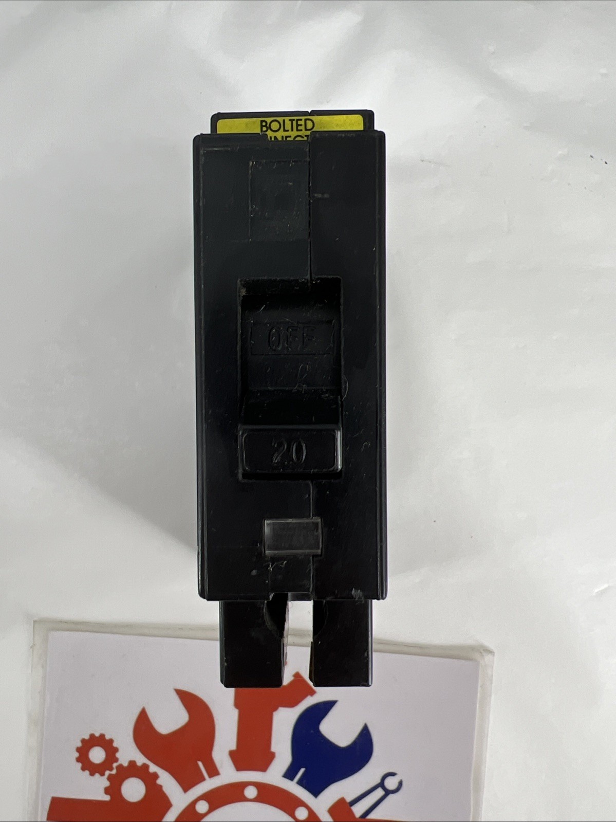 Square D EHB14020 Circuit Breaker, 20A, 1 Pole, 277V, Type EHB, Bolt-On