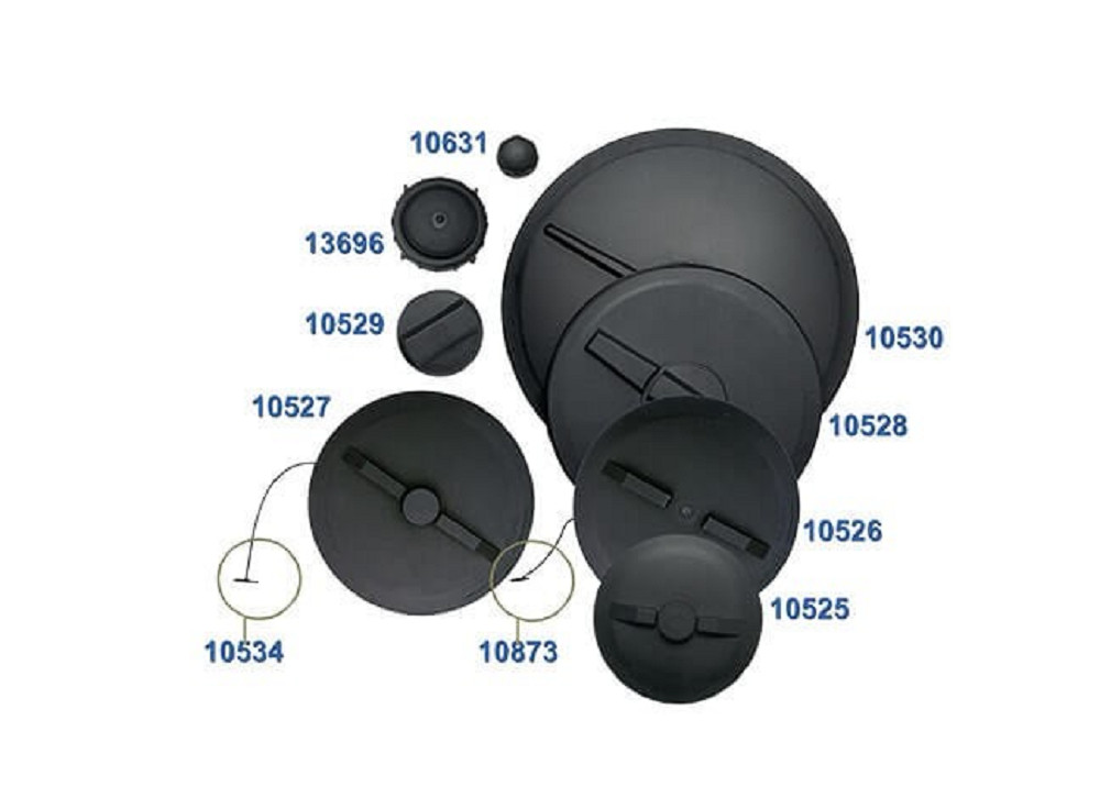 13696 Ace Roto-Mold 5″ Threaded Lid With Vent