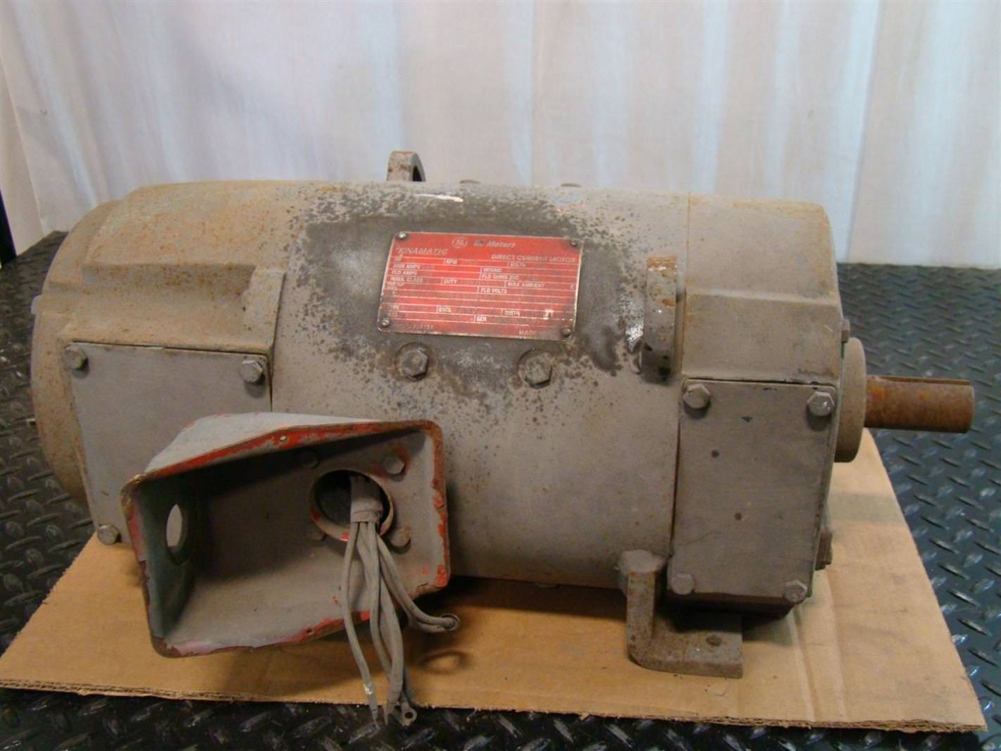 GE Motors Kinamatic 5hp 1750Rpm 18.5amps 240V DC CD132NA012B002