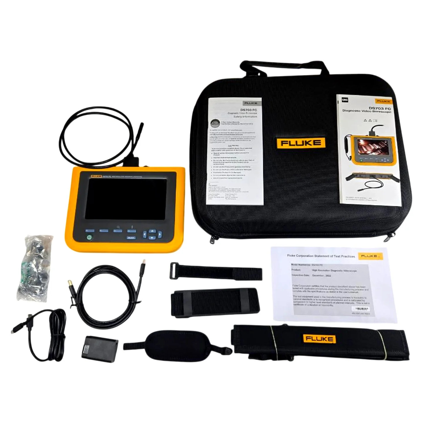 Fluke FLK-DS703 FC 7in Display 8.5mm Camera Diagnostic Video Borescope