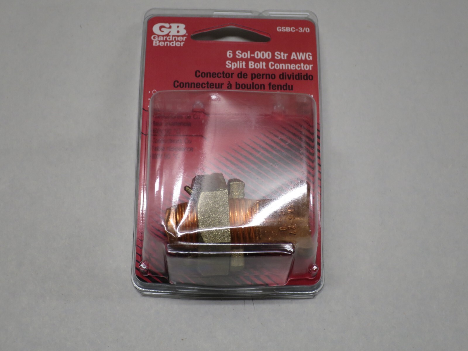Gardner Bender #2 to #000 AWG Solid Copper Alloy Split Bolt Connector GSBC-3/0