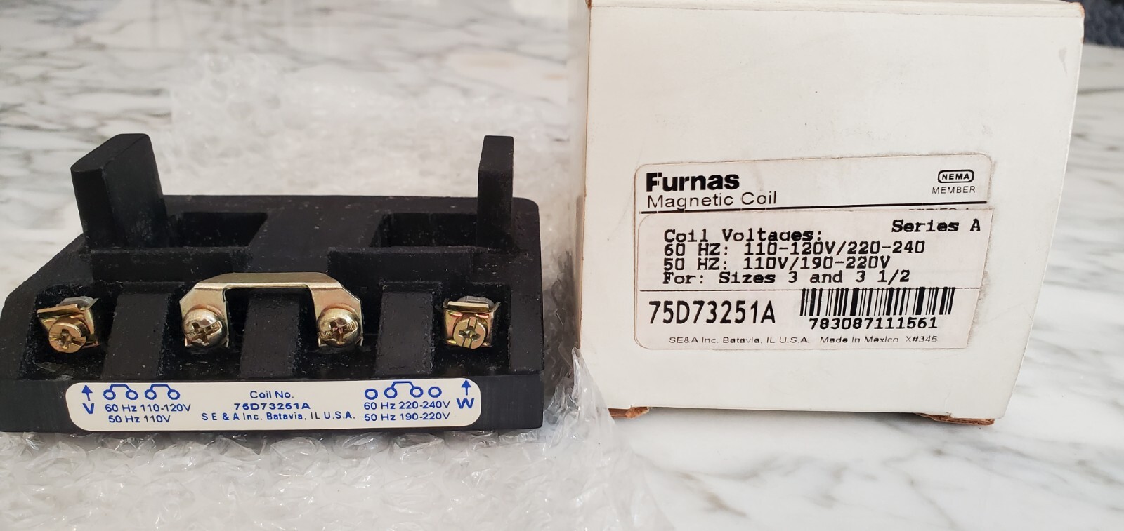 FURNAS MAGNETIC COIL 75D73251A