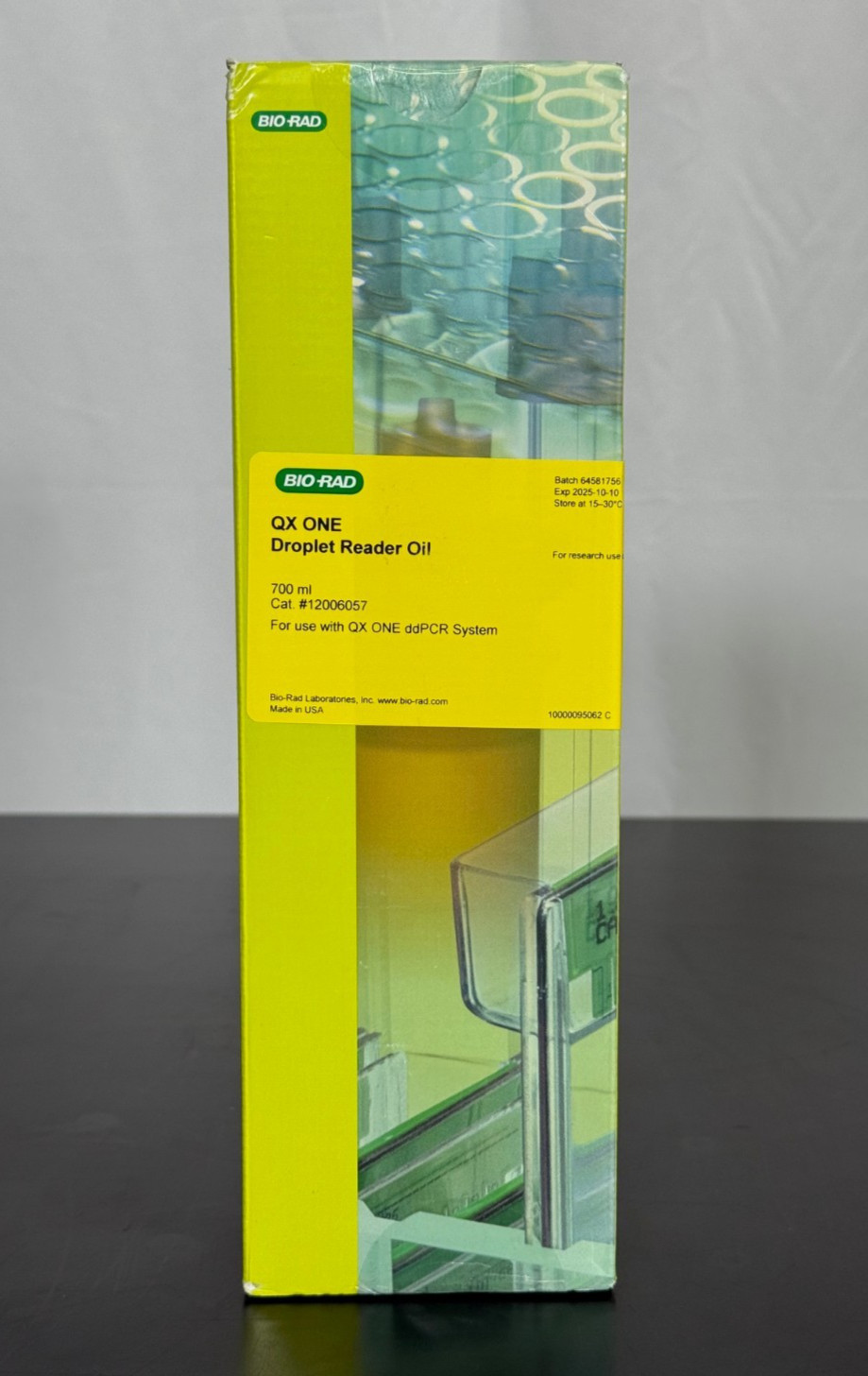 Sealed BIO-RAD QX One droplet Oil # 12006057 700 ml, Exp 10/2025