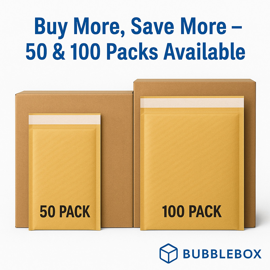 50/100Packs 11 Sizes Padded Envelopes Kraft Bubble Mailers Shipping Mailing Bags
