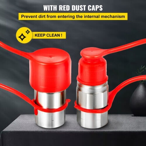 2 Sets 1/2″ Ag Hydraulic Quick Connect Couplers Couplings, Poppet Pioneer Style