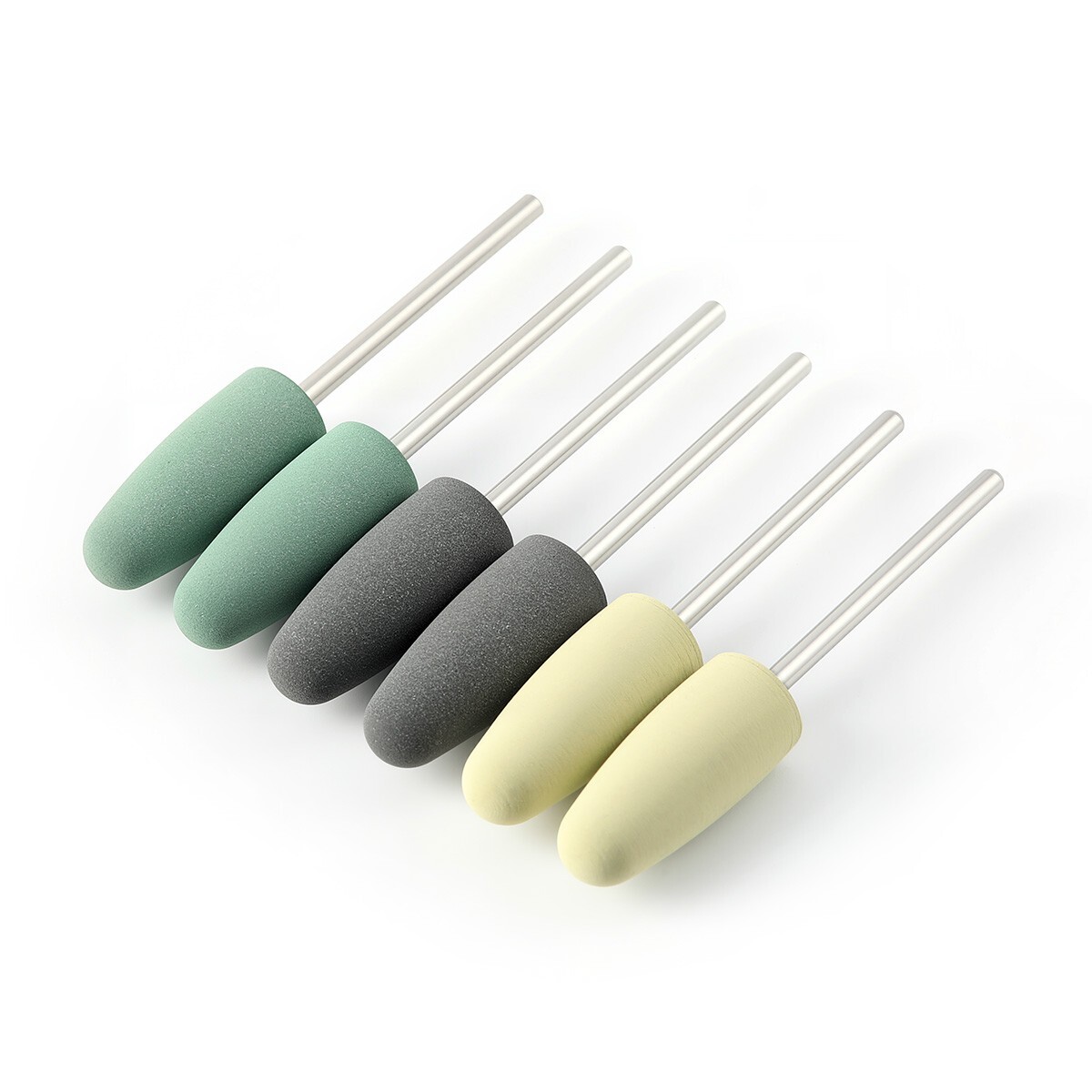 8Pcs Dental Resin Base Acrylic Polishing Kit Silicone Polishers Burs HP 2.35mm