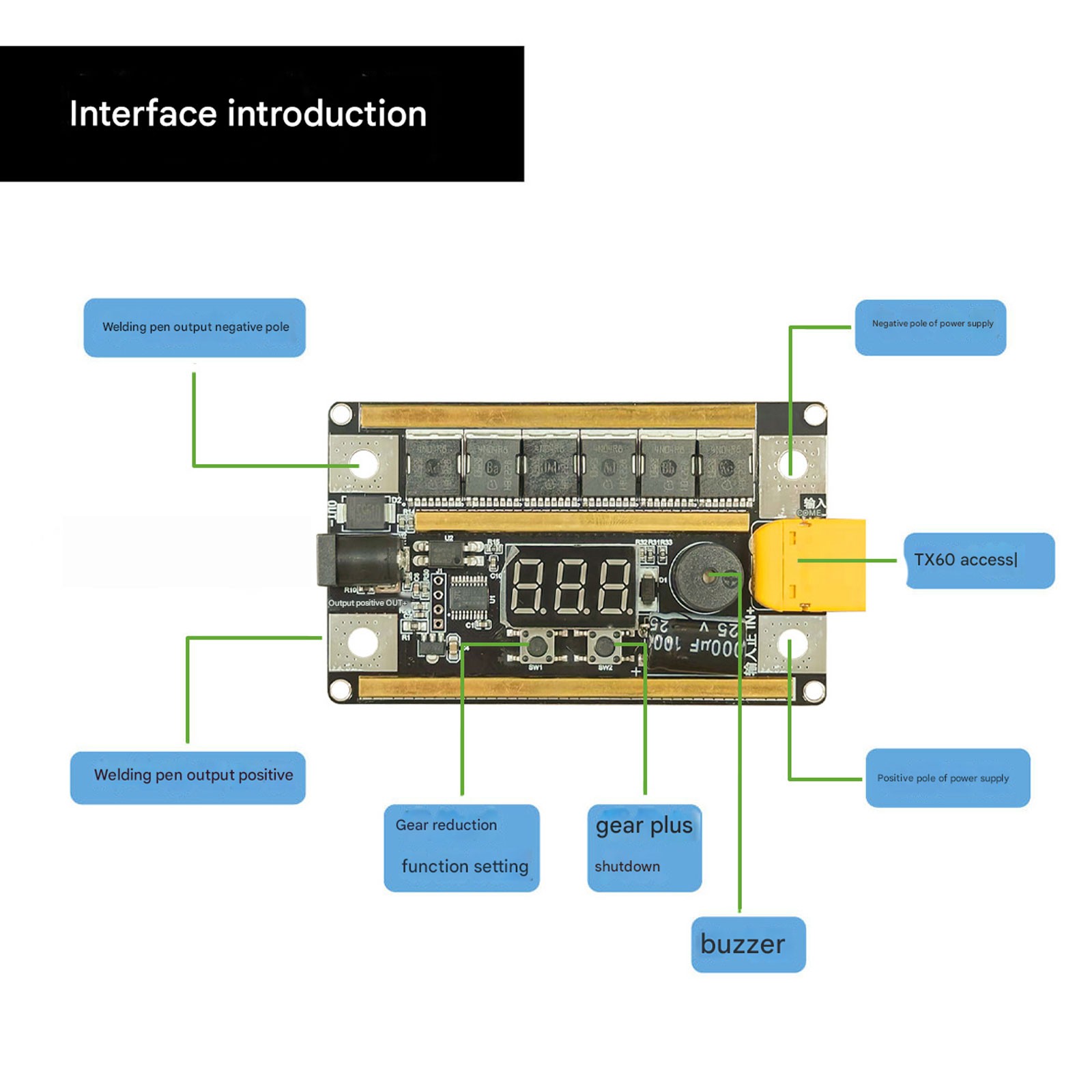DIY Portable Mini Spot Welder Machine 8-24V Voltmeter For 18650 Lithium Battery
