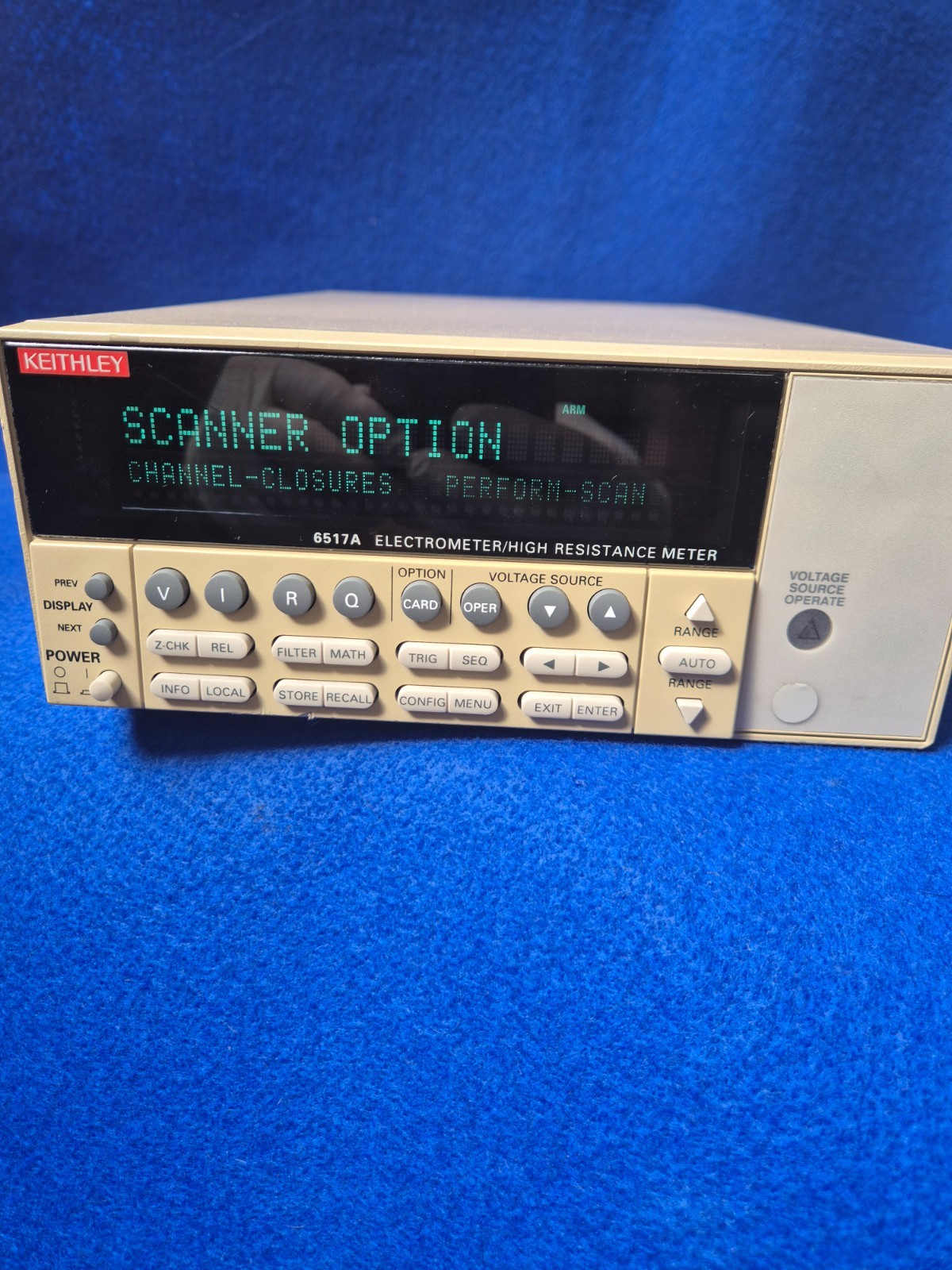 Keithley 6517A Electrometer/ High Resistance Meter w/6522 Scanner Card.