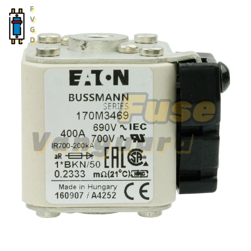 1PC Eaton BUSSMANN 170M3469 400A 690V Fuse