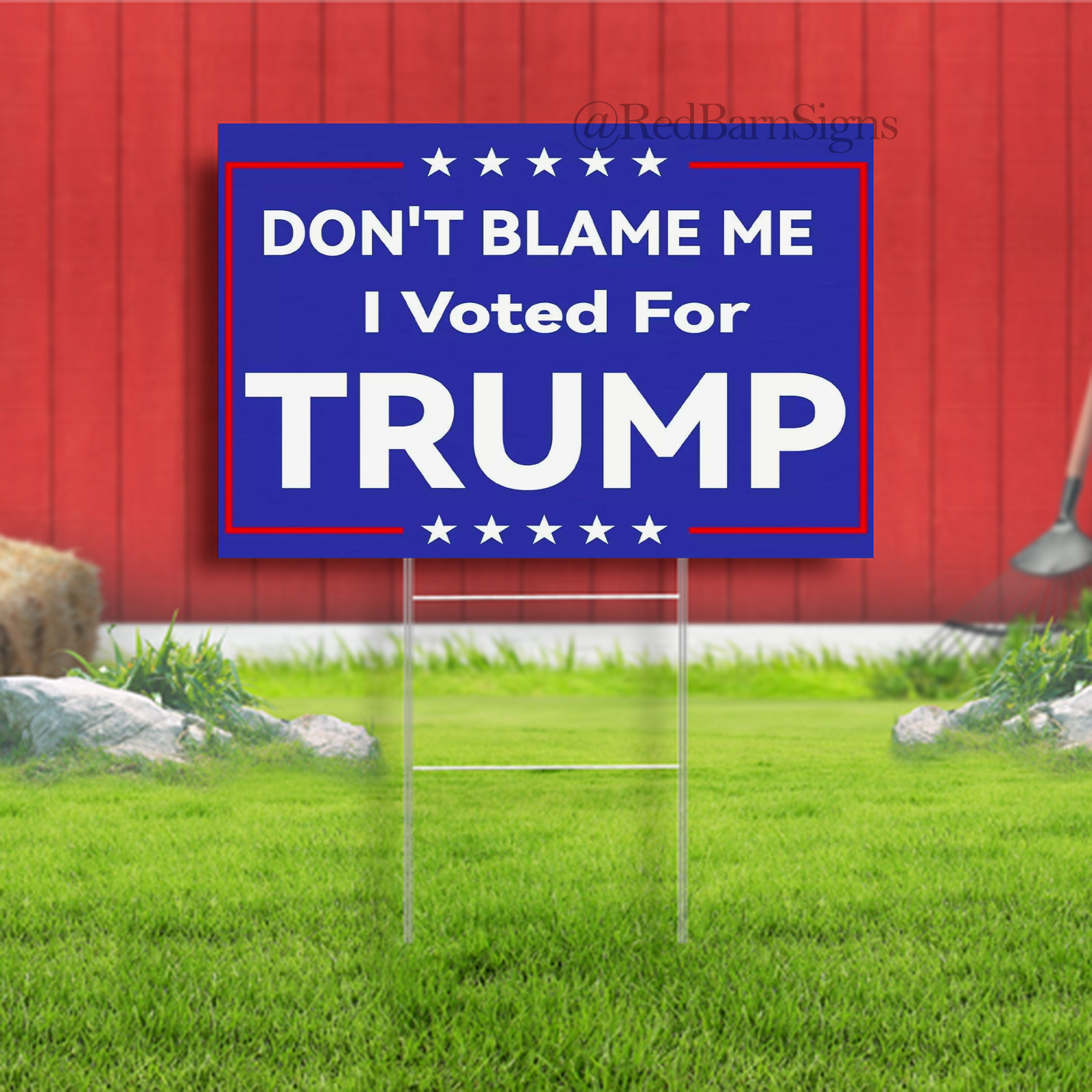 Trump Yard Signs 2024 – Trump 2024 Yard Decorations with Stakes 14”X 11” Trump C
