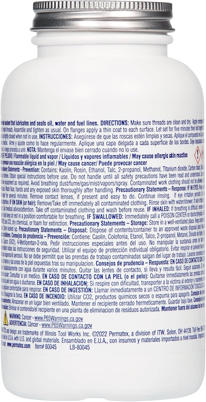 80045 Pipe Joint Compound, 16.2 Oz. Bottle