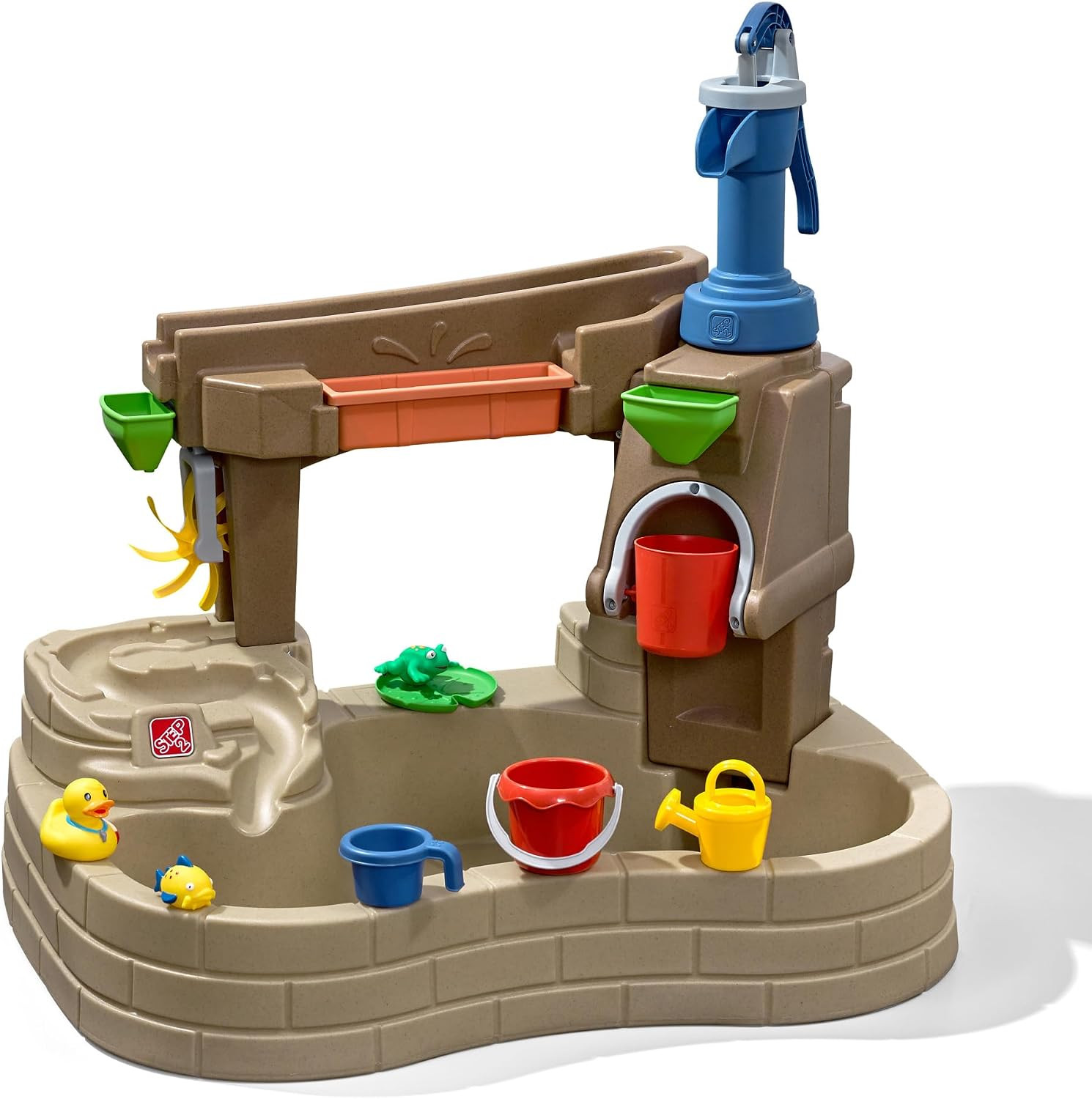 Step 2 Pump & Splash Discovery Pond Water Table, Kids Water Sensory Activity Poo