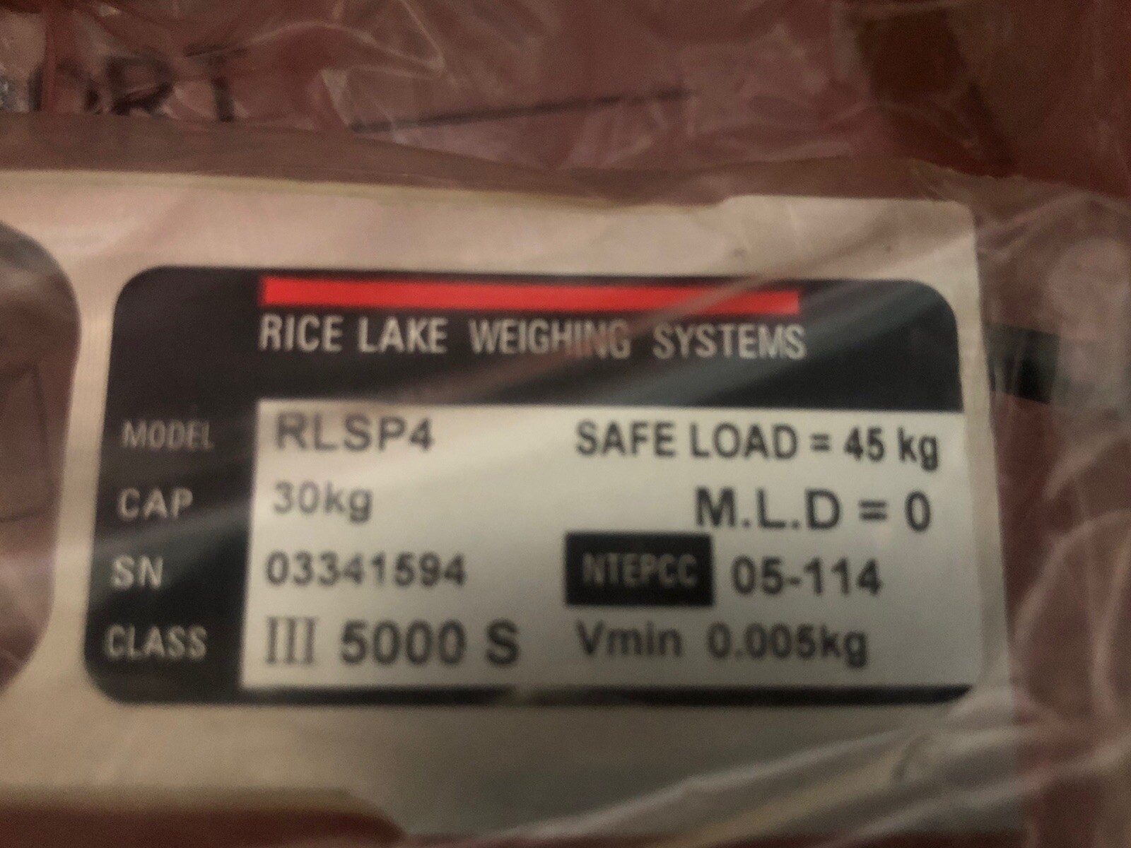 Rice-Lake RLSP4-30KG Aluminum; Single Point Load Cell 30KG 911729