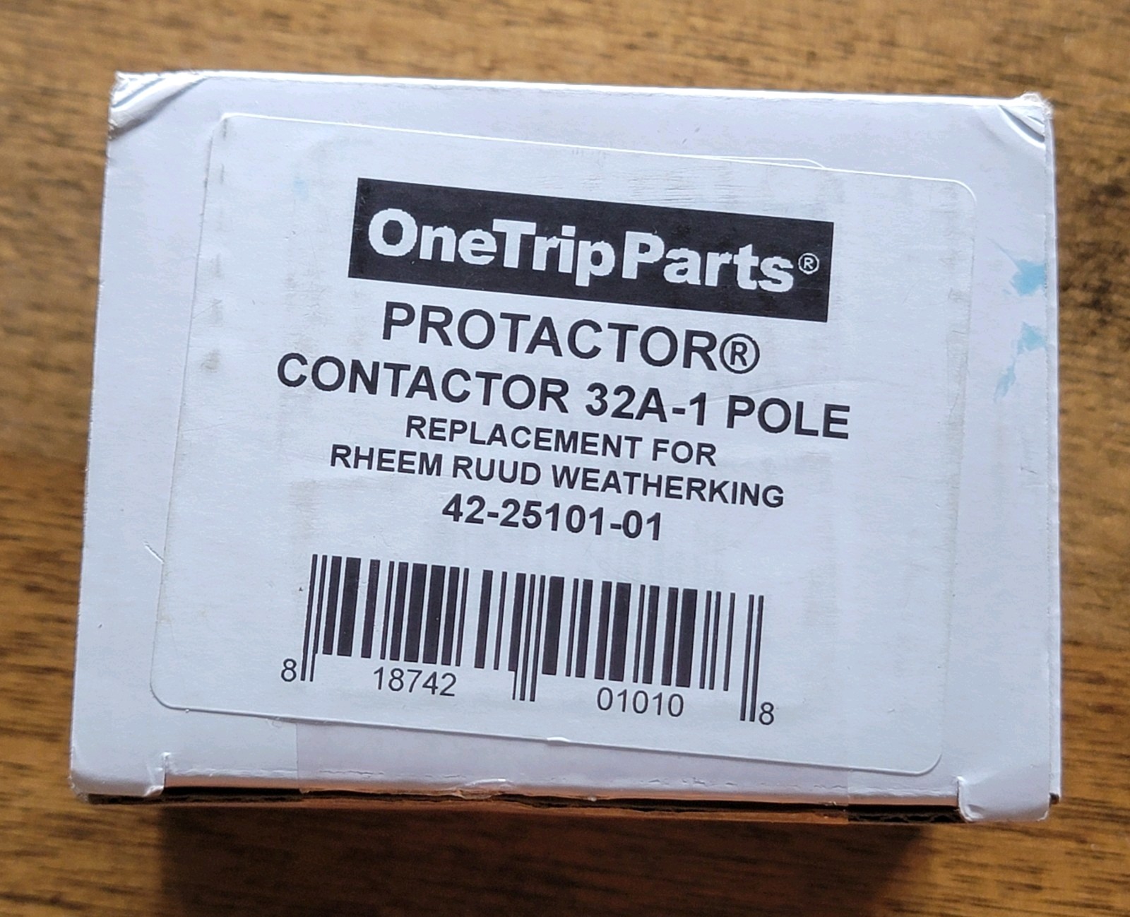 Contactor 32 Amp 1 Pole Protactor 42-25101-01 for Rheem Ruud Weatherking