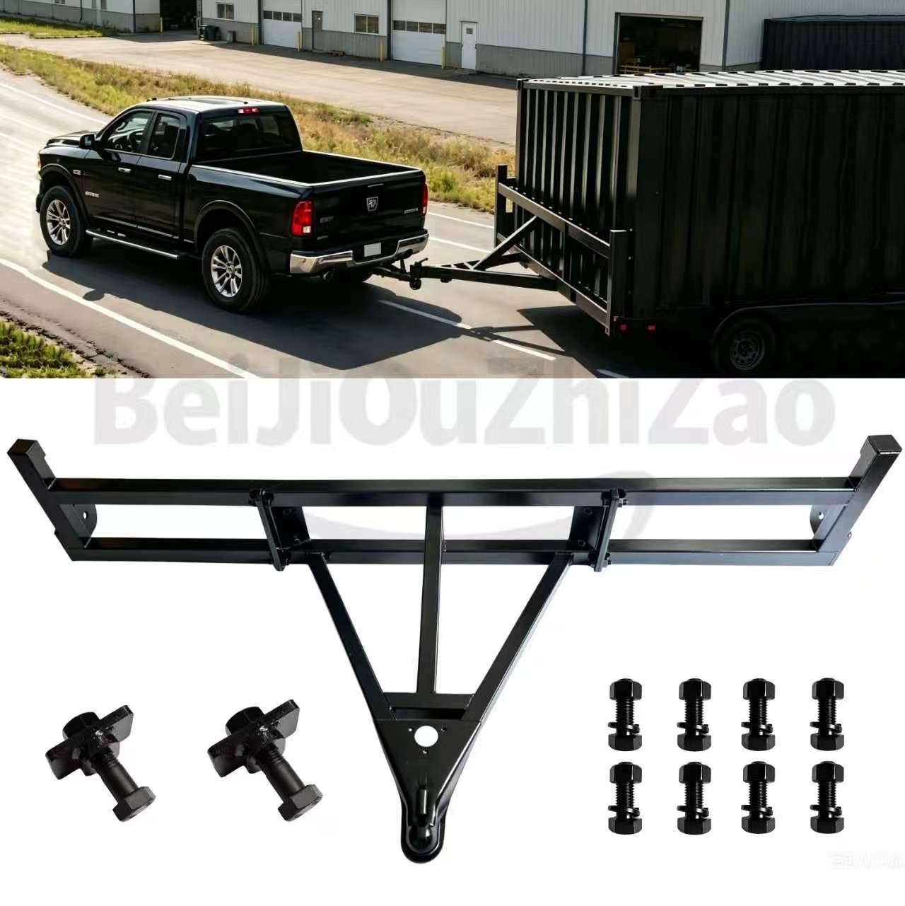 Shipping Container Heavy Steel Tow Bar Kit Fits 20ft 40ft ISO Tow Pickup Truck