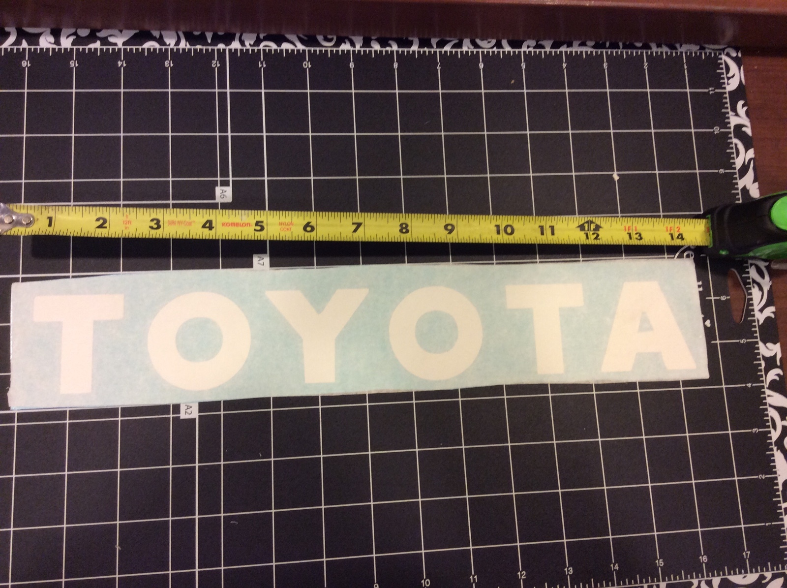 Toyota Decal vinyl decal , Toyota forklift decal WHITE