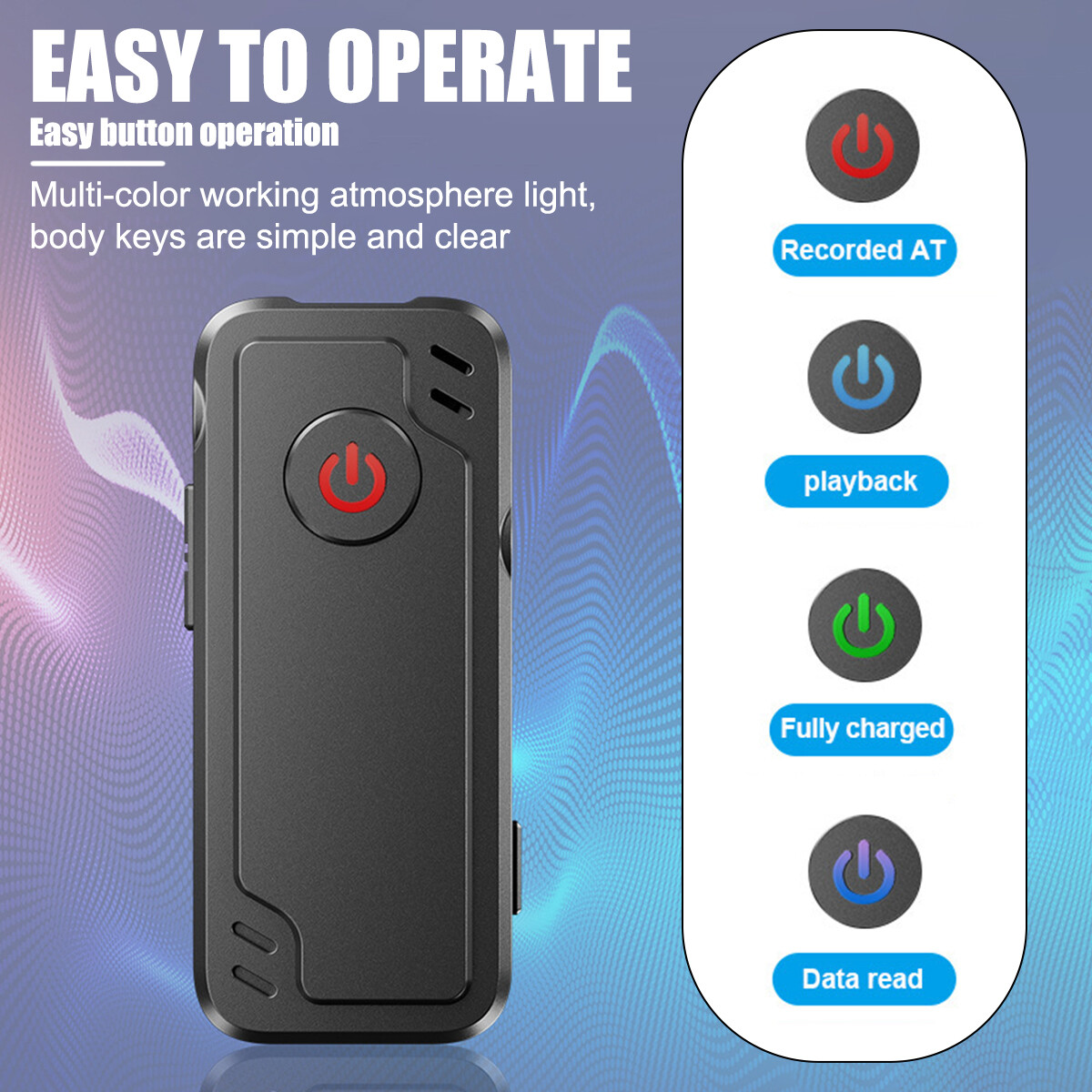 MP3 Digital Voice Activated Recorder Digital Audio Recording Device Dictaphone